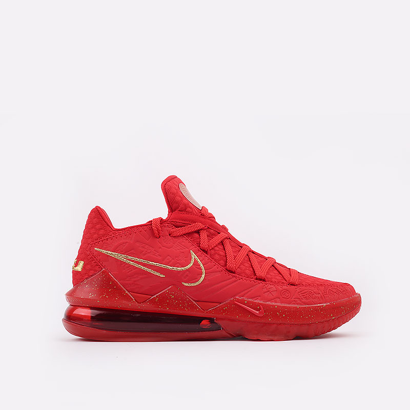 мужские красные баскетбольные кроссовки Nike Lebron XVII Low PH CD5008-600 - цена, описание, фото 1